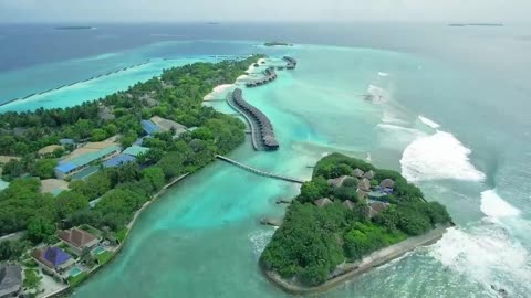 Maldives 30 second Arial view