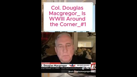 Col MacGregor ..