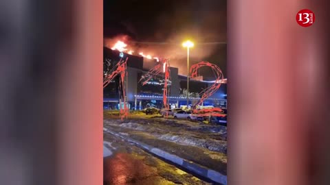 Fierce fire breaks out after shooting in shopping center in Moscow - Live footage