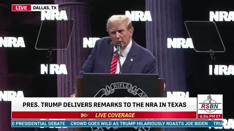Trumps Storm Song Speech at NRA