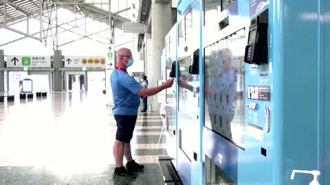 Tokyo vending machines sell Olympics souvenirs