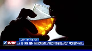 Jan. 16, 1919: 18Th Amendment Ratified Bringing About Prohibition Era