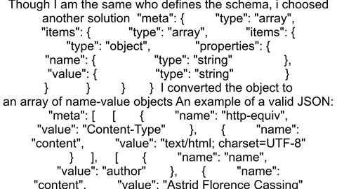 JSON Schema with unknown property names