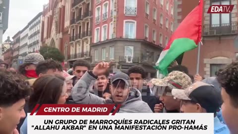 Young Moroccan migrants interviewed in central Madrid, Spain.