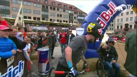 Nicholi Rogatkin goes full send with a 1440 at Red Bull District Ride 2024