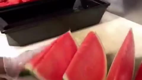 Faster And Nicer Way To Cut Watermelon tiktok lucabarichello