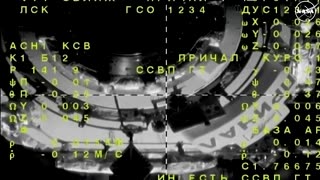 Soyuz craft docks to the International Space Station