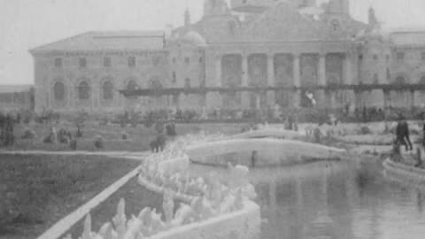 Panoramic View Of Charleston Exposition (1902 Original Black & White Film)