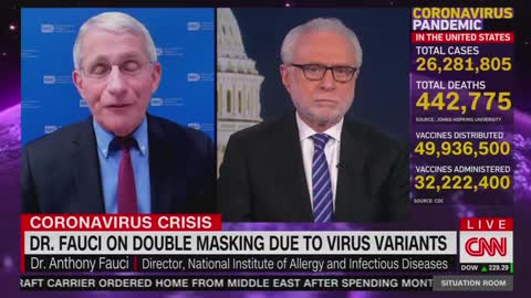 Fauci Flips AGAIN And Says People Should Double Mask