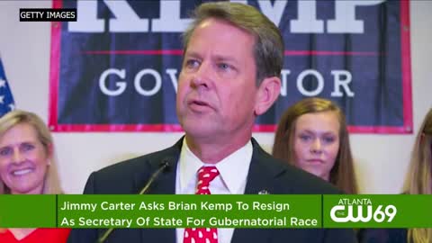 Jimmy Carter Asks Republican Gubernatorial Candidate Brian Kemp To Step Down From State Office