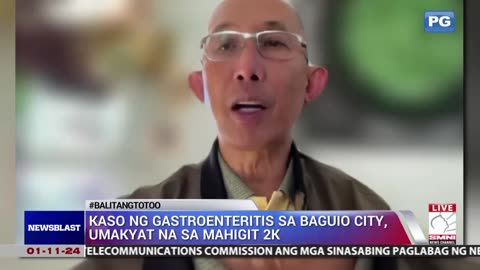 Kaso ng gastroenteritis sa Baguio City, umakyat na sa mahigit 2-K