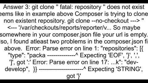 Composer failed to clone git repo