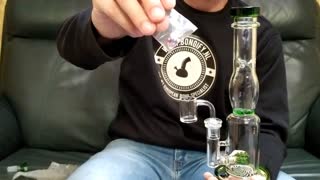 Blaze Glass Bong / Dab Rig with Keg Diffuser & Turbine Disc