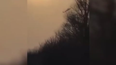 Russian helicopter shot down by Ukrainian forces