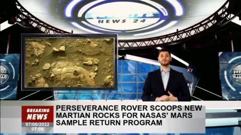 Perseverance Rover took a new Mars stone for the NASA MARS Sample Returns Program