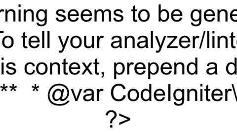 How to solve warning 39Use of this in global code might be unatendedPHPPHP043739 when layouting vie