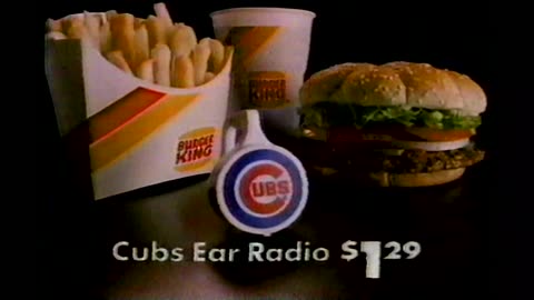 July 17, 1986 - Get a Chicago Cubs Ear Radio at Burger King