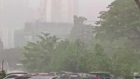 Heavy raining Malaysia