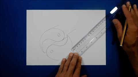 Draw The Three-Dimensional Part Of The Yin-Yang Diagram