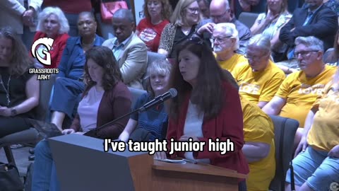 Teacher Confronts School Board “Come on let's go back to reading writing and arithmetic.”