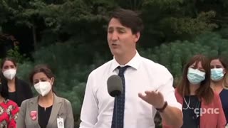 Trudeau accidentally calls Erin O'Toole "Mr. Harper"