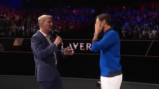 Roger Federer On Court Interview