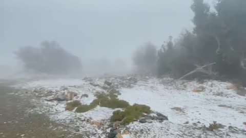 Snow fall in Oman for the first time in history