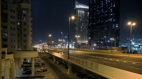 street traffic cars city night Video !! new rumble video