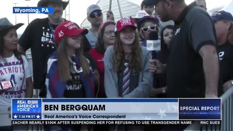Ben Bergquam Talks With Some Trump Rally First Timers!