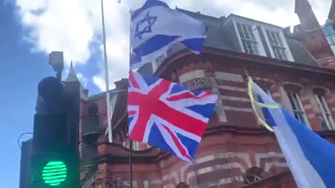 UK patriots vs pantifa and pro Palestine terrorist scum