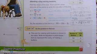 Gr 8 - CH 3 - Lesson 6 - PART 2 - Write Linear Equations