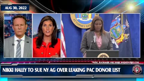Angry Nikki Haley To Sue NY AG Over Leaking PAC Donor List