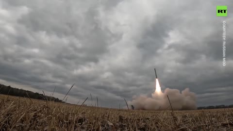 Russia's 'Iskander' missile system launches strike