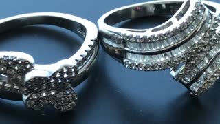 2 diamonds ring set beautiful design amazing