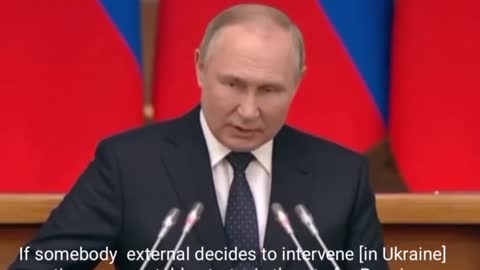 Ukraine War - Putin tells NATO not to intervene