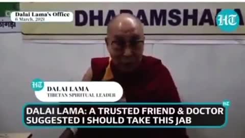 Anche il Dalai Lama invita tutti a farsi suicidare...ups....a farsi vaccinare