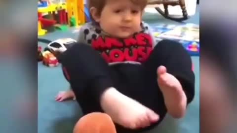 How Babies can react when they are of toy!!!