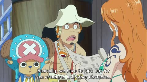 One Piece – Nami explains coated ship properties