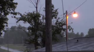 Fulton Mo. Thunderstorm with heavy rain 9-1-14 Part 1