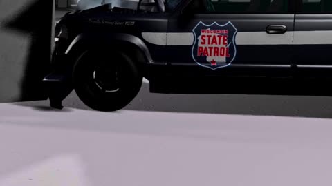 State Patrol SUV Overlap Front IIHS Crash Test