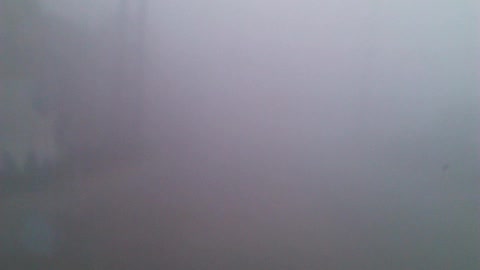 Drive in Fog at mornig