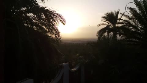 Algerian Desert Sunset From Timimoune
