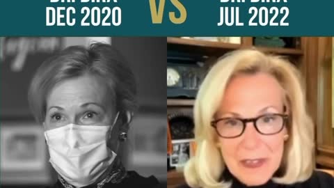 Dr. Deborah Birx Then Vs. NOW