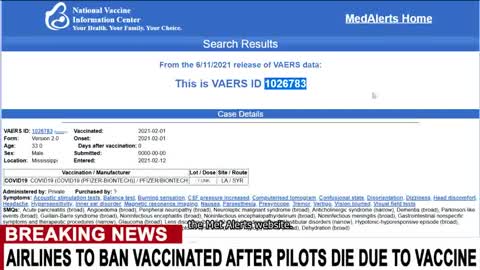 Vaccini e sicurezza nazionale: No vaccini ai piloti di aereo, svengono in volo