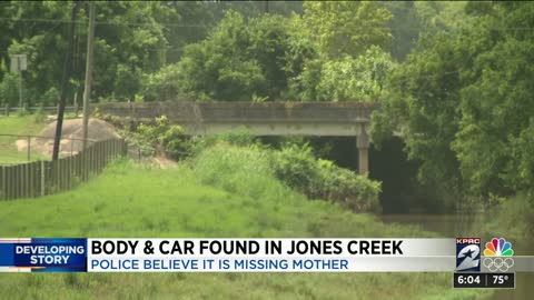 Wow..Body and car found in Jones Creek