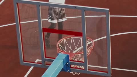Playing the basketball