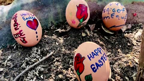 Easter eggs a sign of defiance in Myanmar
