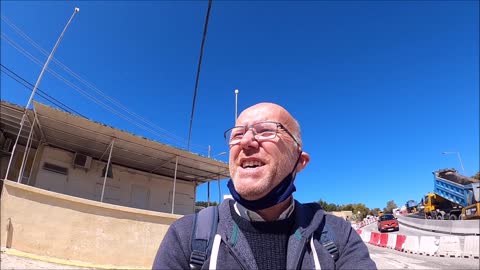 Għadira Bay Car park and views of the beautiful sea in Malta