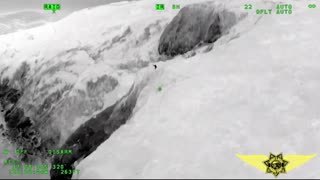 Helicopter team rescue man who fell 60 feet down cliff