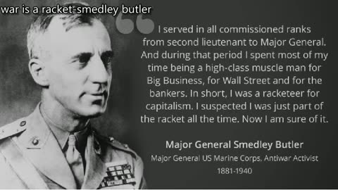 war is a racket-major general smedley butler